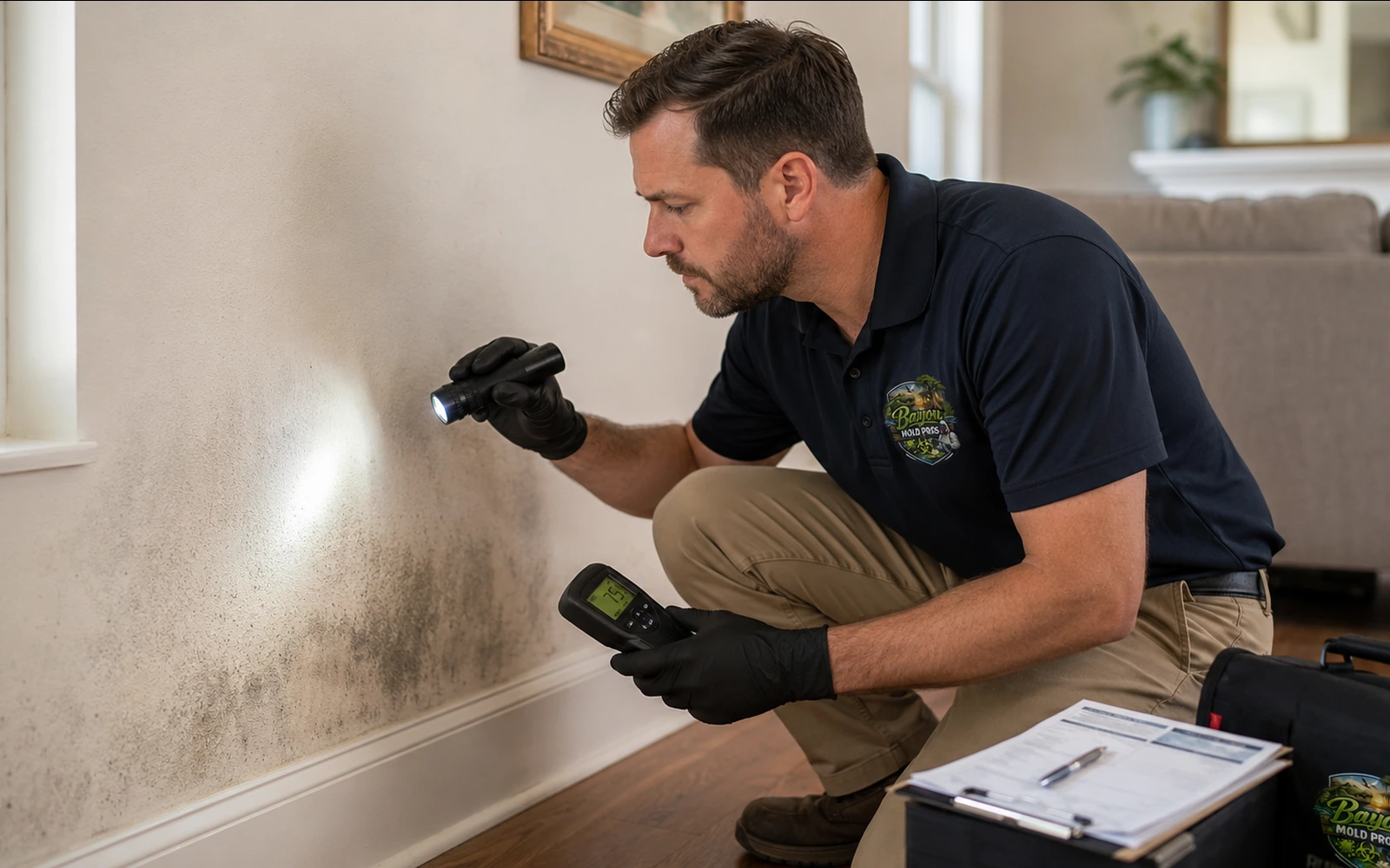 Representative indoor air quality & moisture assessment service